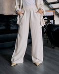 Beige Linen Pants