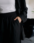 Black Linen Set